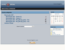 Tablet Screenshot of campus10.unimesvirtual.com.br
